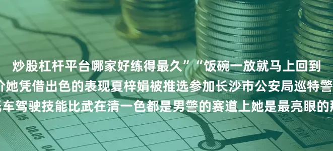 炒股杠杆平台哪家好练得最久”“饭碗一放就马上回到训练场”同事们这样评价她凭借出色的表现夏梓娟被推选参加长沙市公安局巡特警支队2024年度警用摩托车驾驶技能比武在清一色都是男警的赛道上她是最亮眼的那抹“香芋紫”最终获得了第三名的好成绩从黑板粉笔到警徽摩托变的是身份不变的是她眼中那份执着在公安队伍中有无数像她一样的队员正经历着同样的高温“烤”验这份黝黑是烈日颁发的特殊勋章这份坚定是汗水浇灌出的忠诚之花