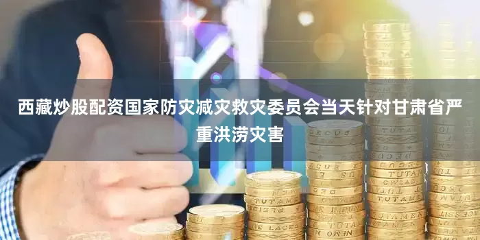 西藏炒股配资国家防灾减灾救灾委员会当天针对甘肃省严重洪涝灾害